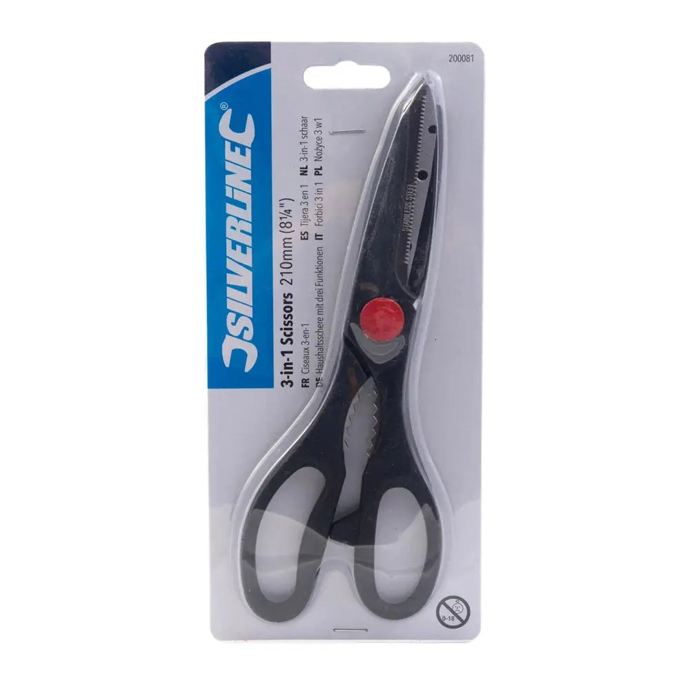 3-in-1 scissors - 210 mm - Silverline Silverline 