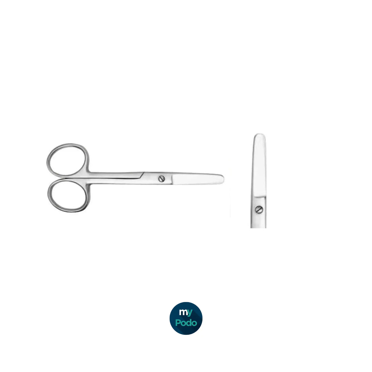 Straight Scissors - Blunt/Foam Tips - 14cm - My Podologie My Podologie 