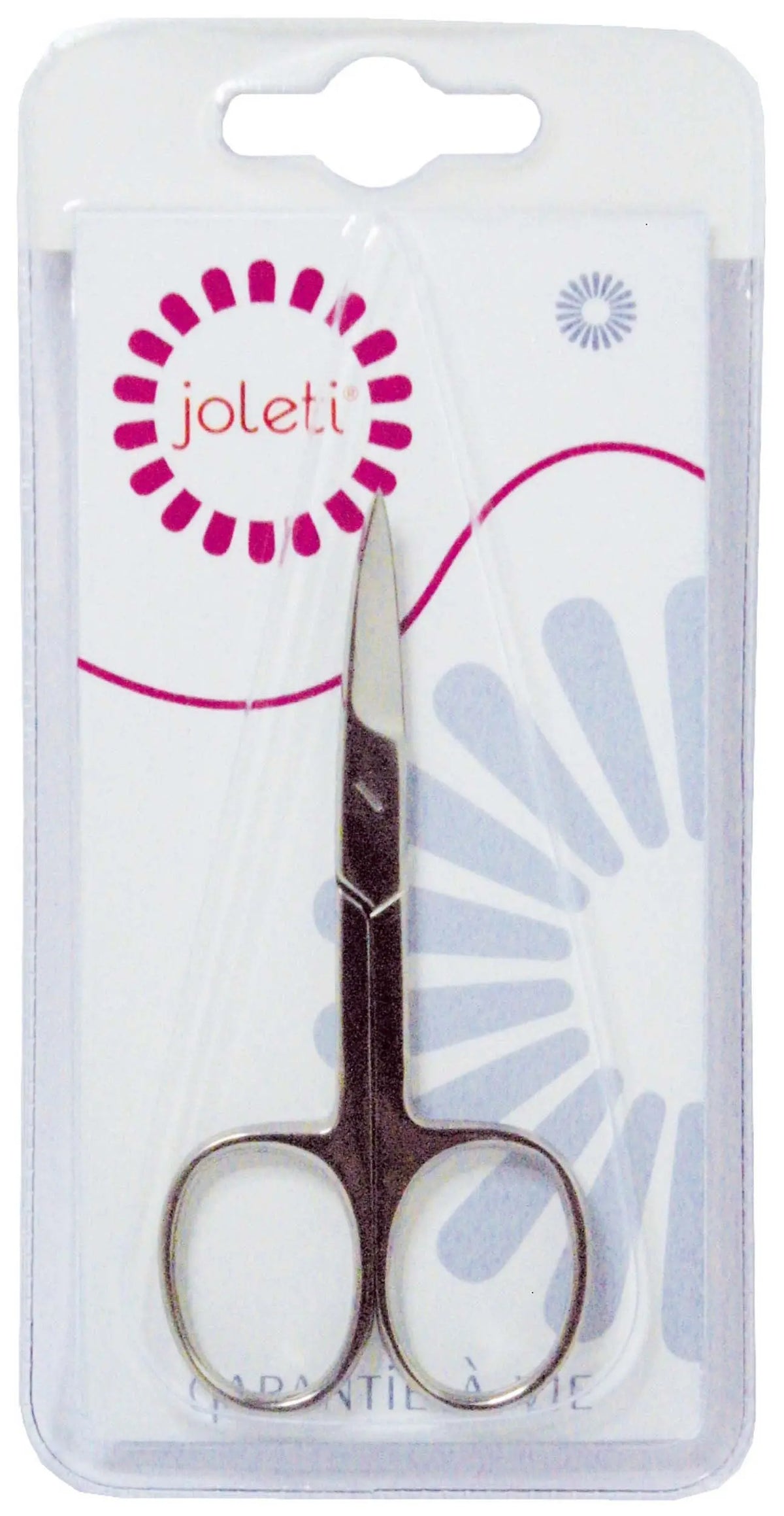JOLETI Shiny Stainless Steel Curved Nail Scissors - My Podologie