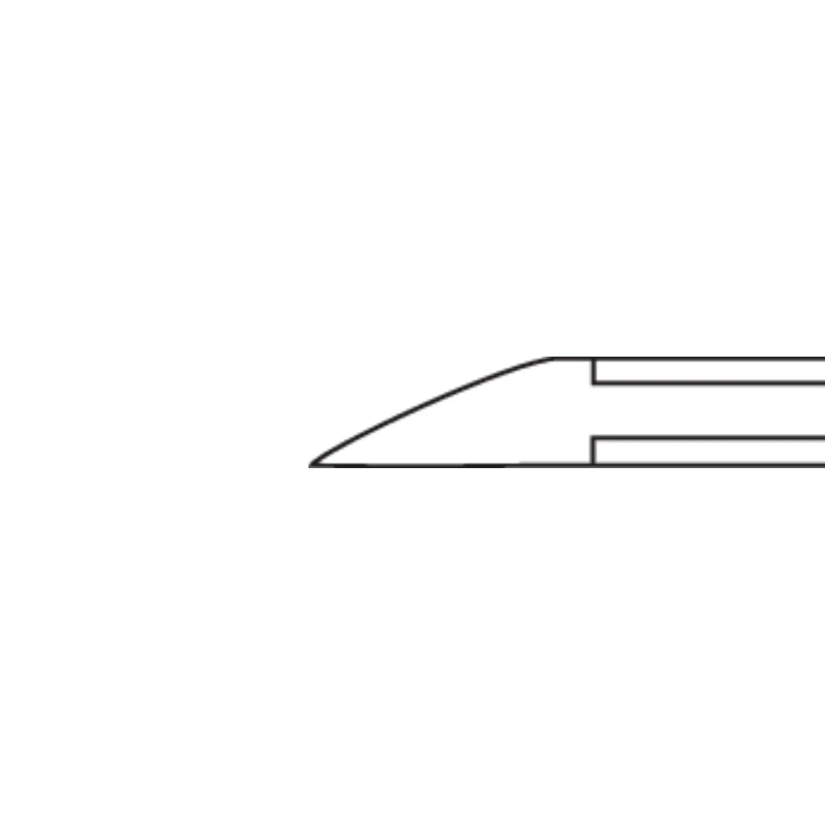 Straight cut scissors - Length: 8.5 cm - Cutting edge: 8 mm - Ruck Ruck 