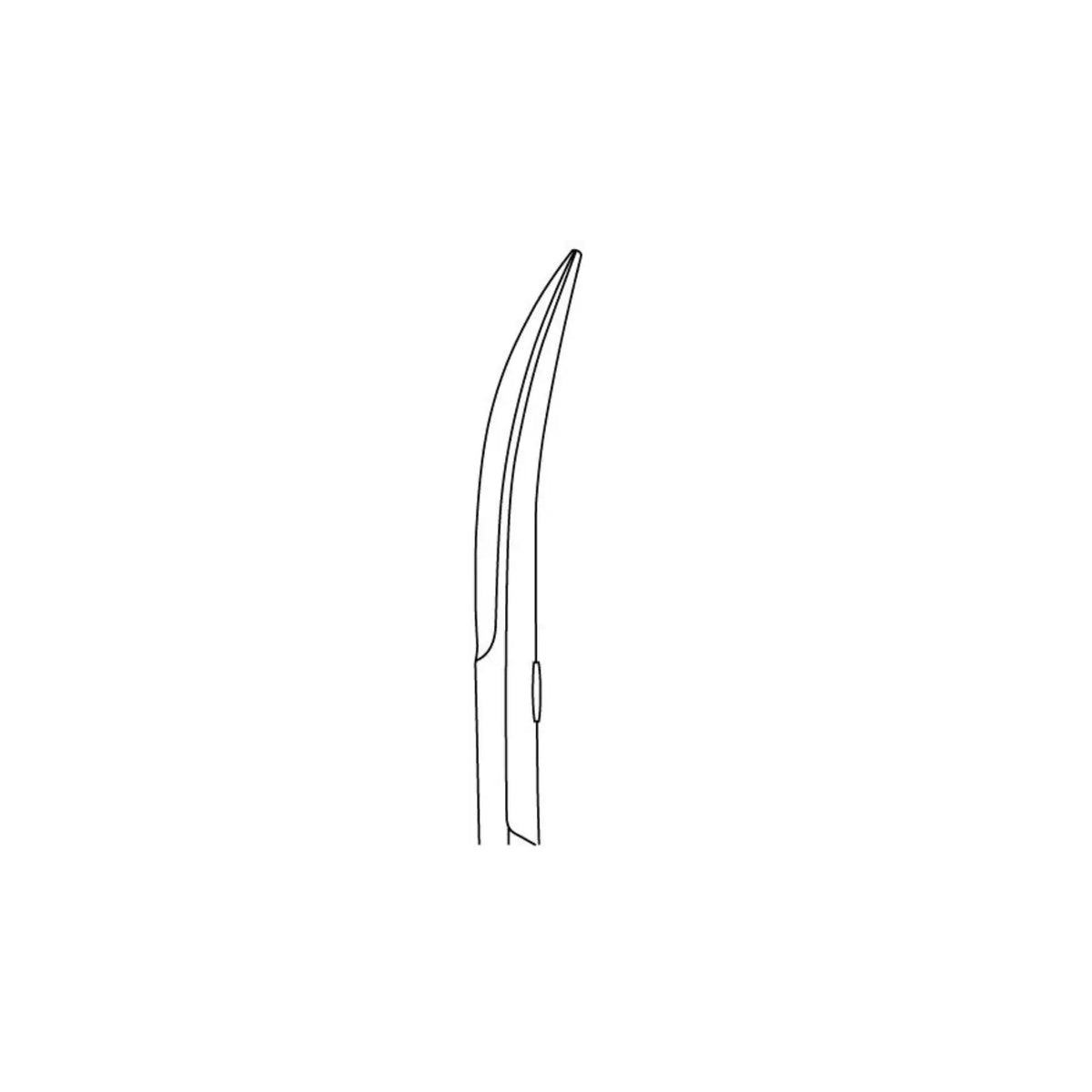 Curved nail scissors - Length: 9 cm - Ruck Ruck 