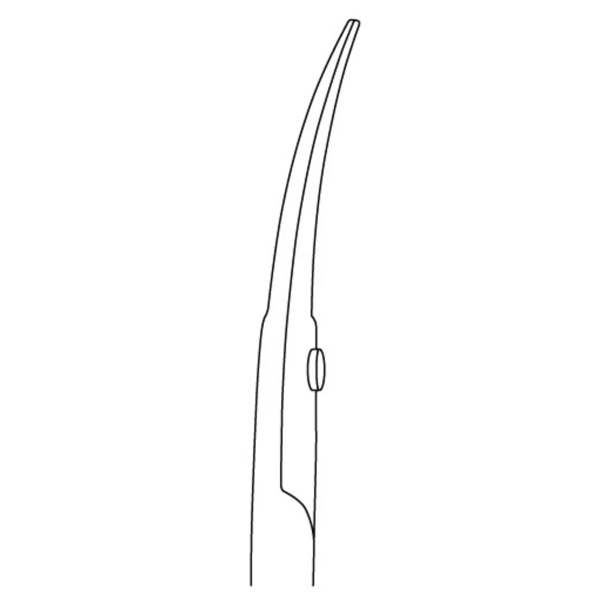 Curved cuticle scissors - Length: 9 cm - Ruck Ruck 