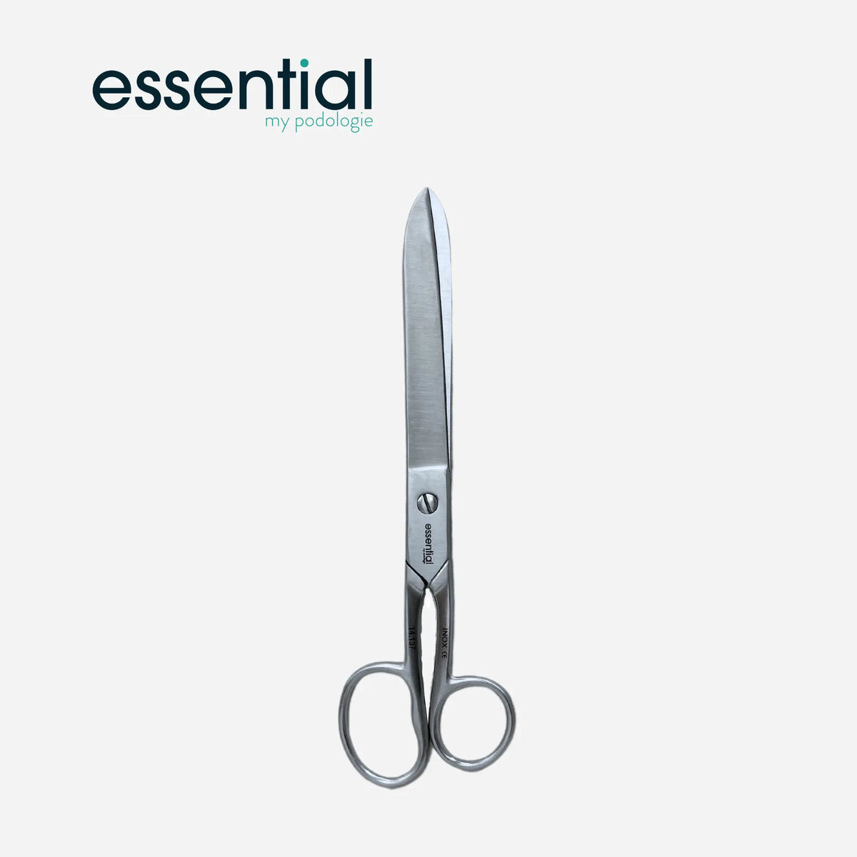 Scissors for soles - Straight blades - 22.5 cm - Stainless steel - Essential by My Podologie