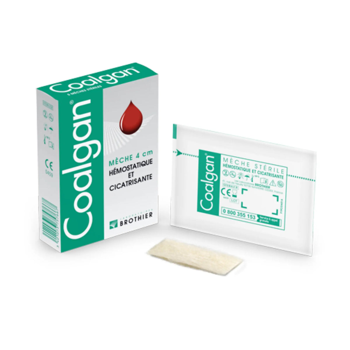 Coalgan - 5 hemostatic wicks - Laboratoires Bothier - My Podologie