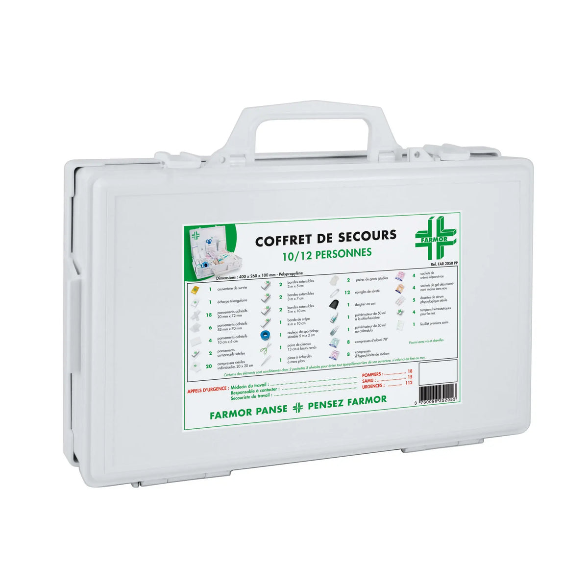 Emergency box for 10 to 12 people - Farmor - My Podologie