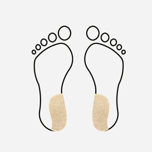 Wide supinator stabilizing wedge - 10 mm - Shore 70-75 - Beige Essential 