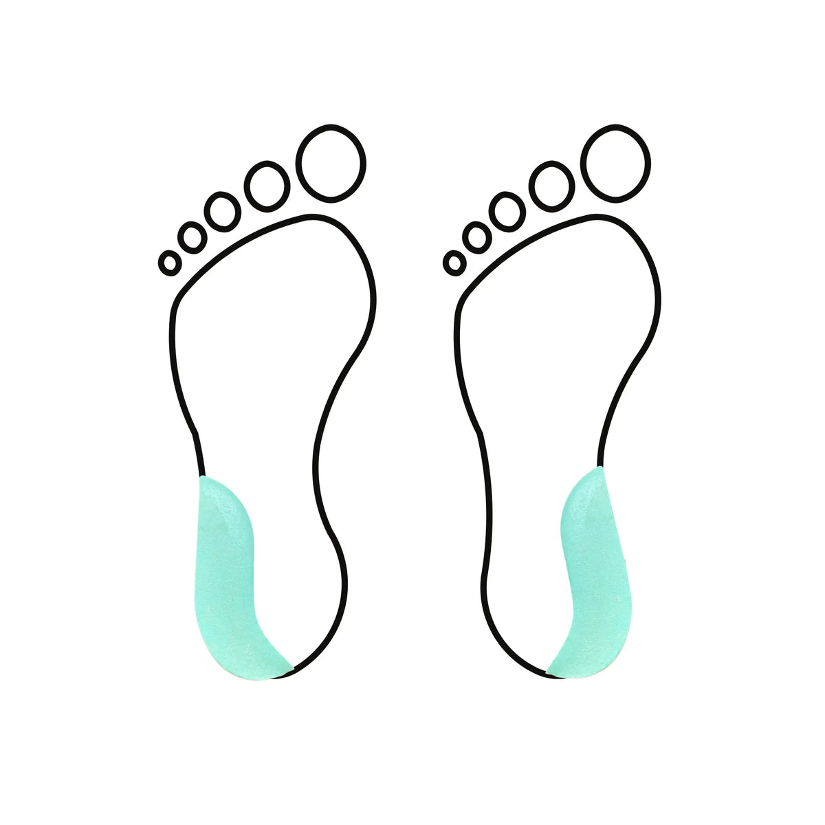 Varus-valgus wedge - 8 mm - Shore 30-35 - Green - My Podiatry