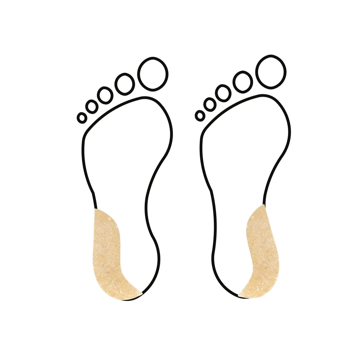 Varus-valgus wedge - 8 mm - Shore 70-75 - Beige - My Podologie