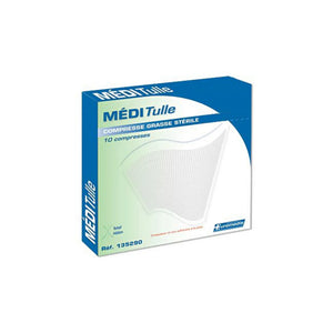 Meditulle Sterile Compress impregnated with Euromédis paraffin
