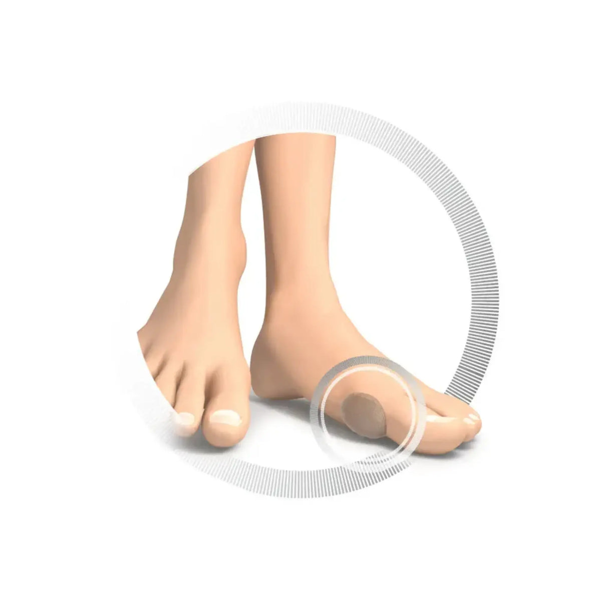 Oval protective cushion for hallux valgus - 2 pieces - Ruck Ruck 