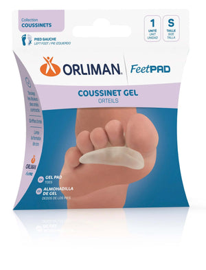 FEETPAD Left Toe Gel Pad - 3 Sizes - Orliman - My Podologie