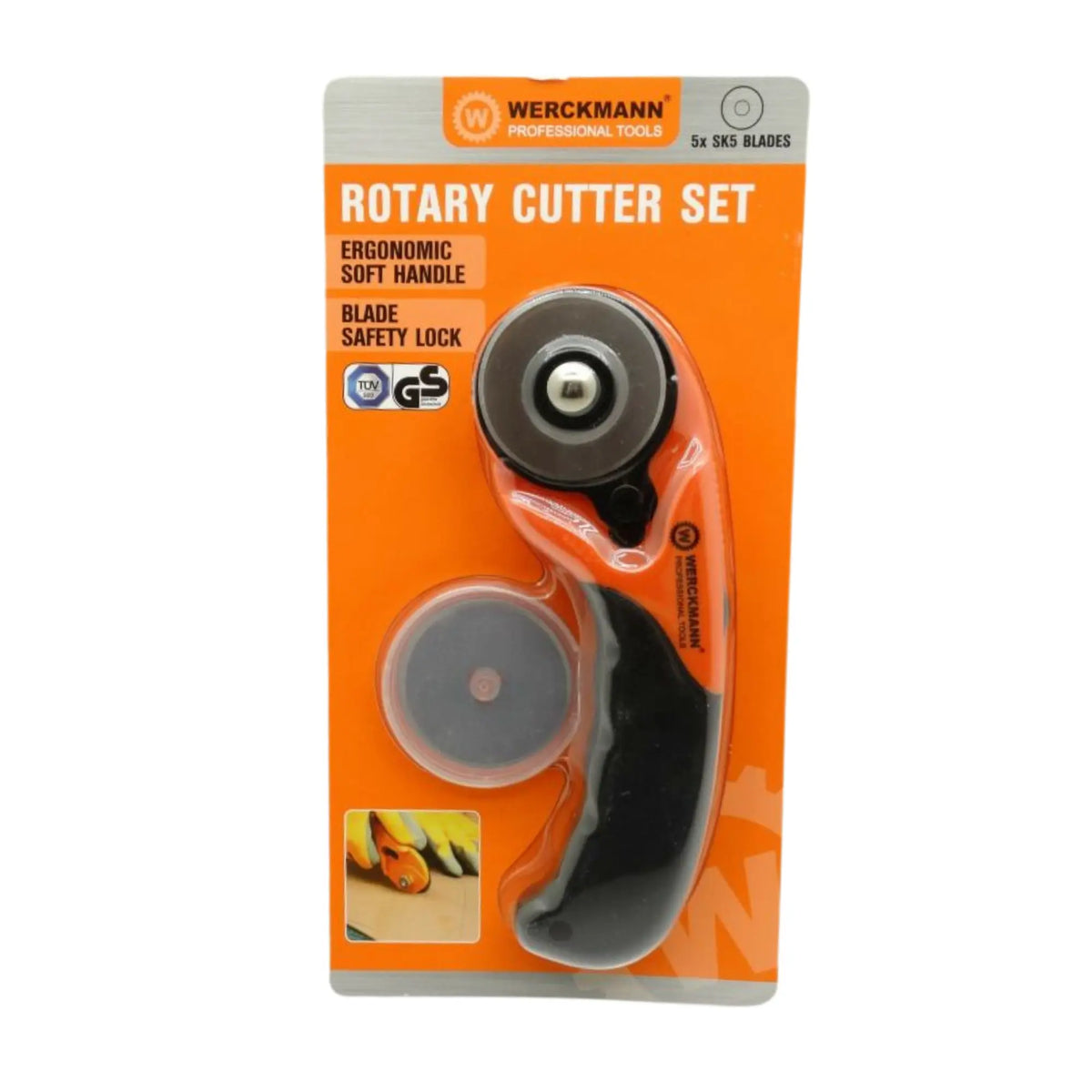 Rotary knife - 5 blades included - Werckmann