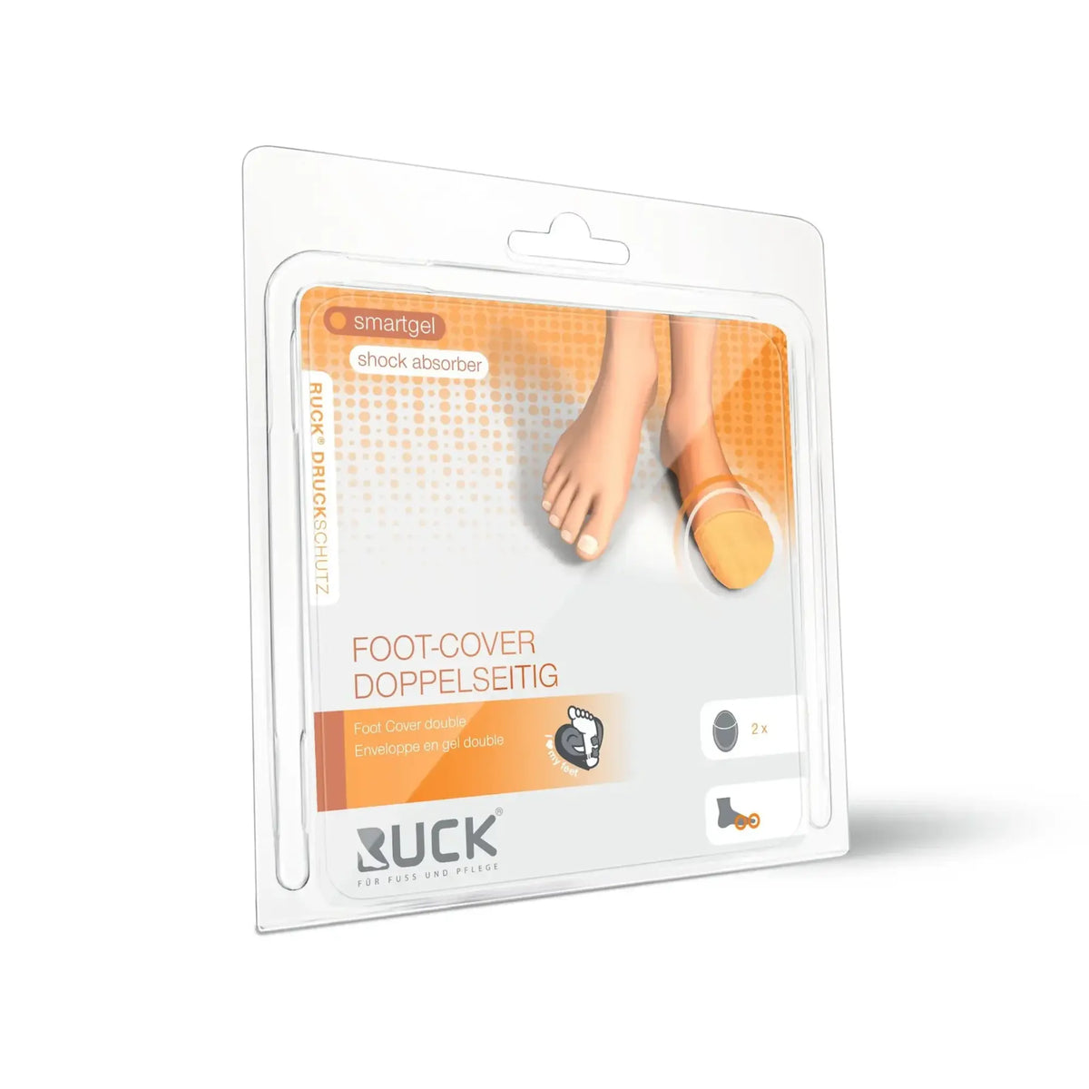 Double-sided Smartgel foot cover - 1 pair - 2 sizes available - Ruck Ruck 