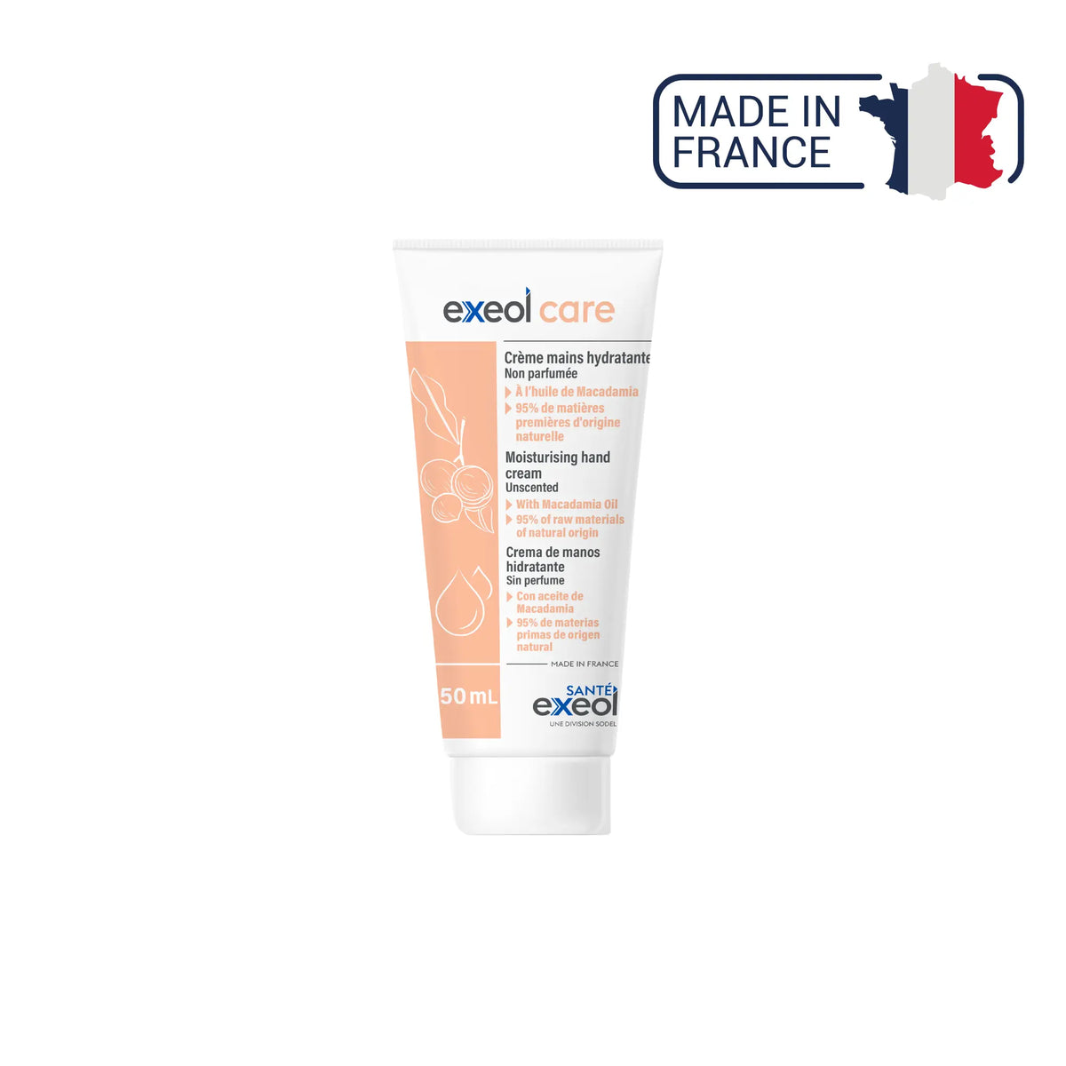 Crema de manos hidratante - Exeol Care - Sodel