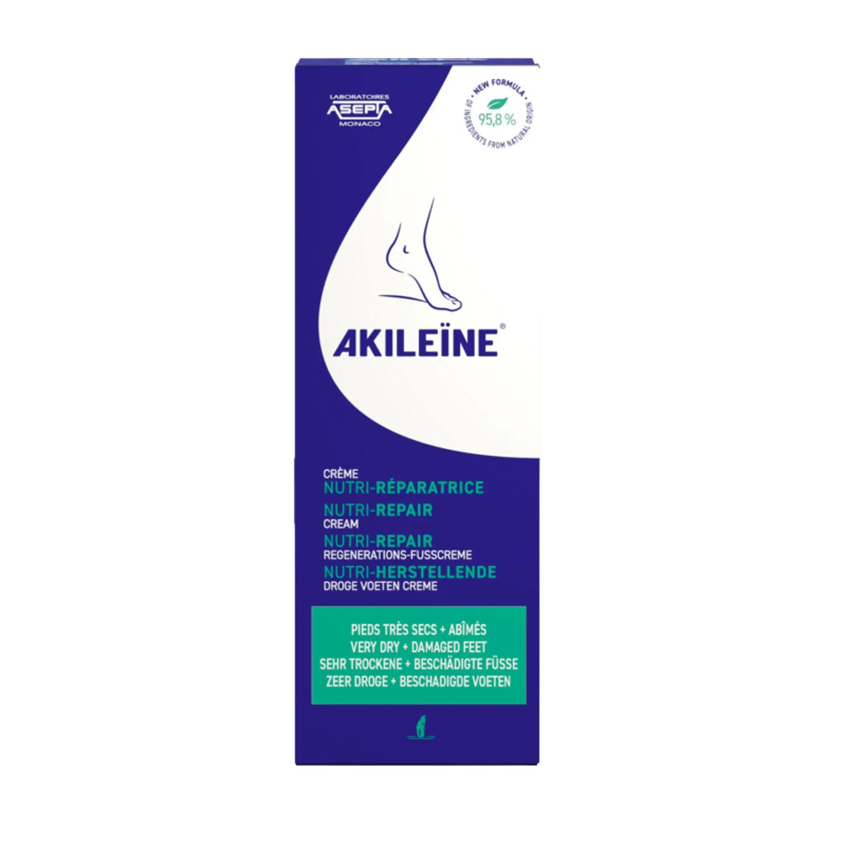 Crema nutri-reparadora para pies secos - Akileine Akileïne 100-ml