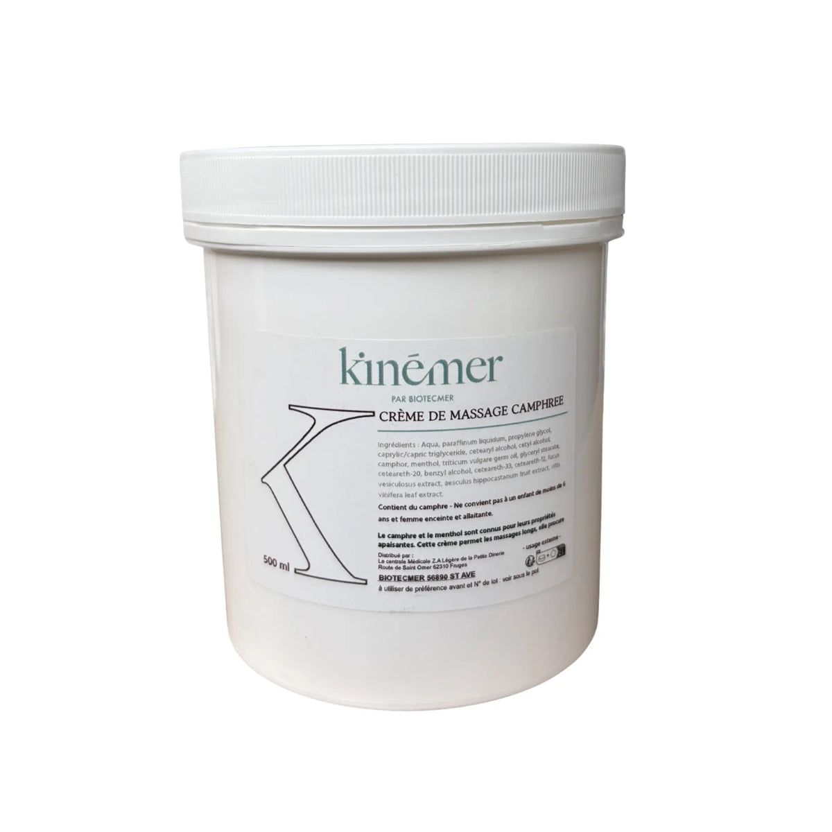 Camphor Massage Cream - Kinémer - Biotecmer Biotecmer 
