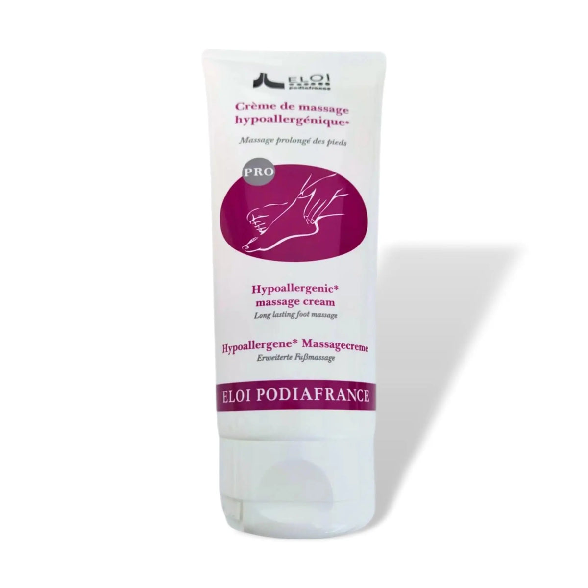 Neutral hypoallergenic moisturizing massage cream - 200 ml - Eliderma - My Podologie