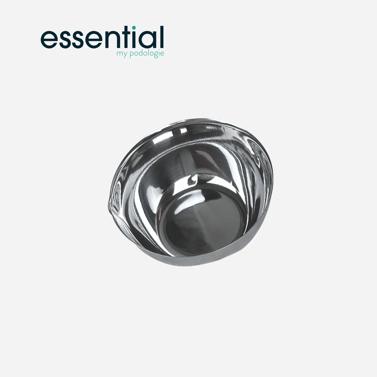 Cup with spout and flat bottom - Stainless steel - 6 dimensions - Essential by My Podologie Essential 180-ml-D-85mm-H-50mm