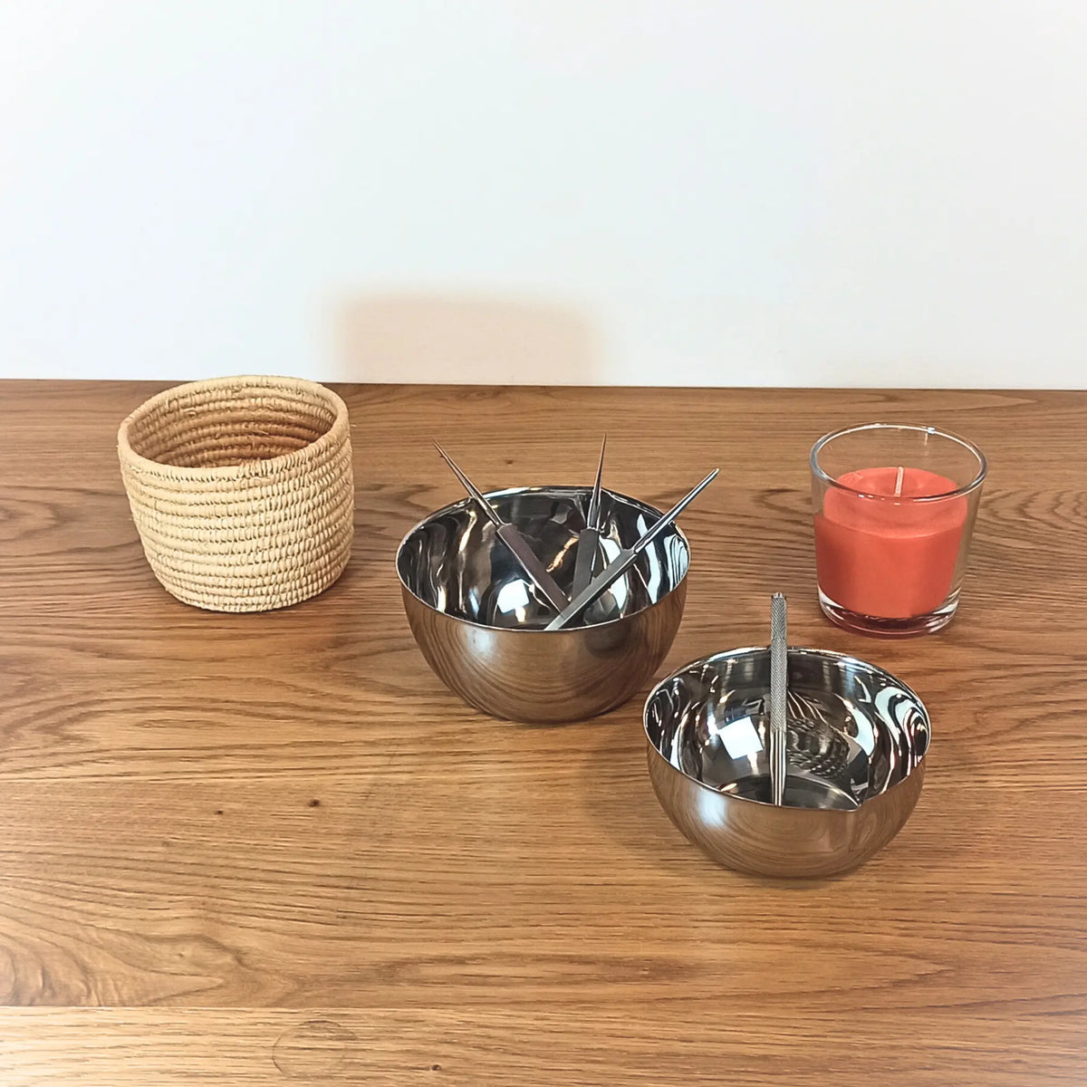 Cup with spout and flat bottom - Stainless steel - 6 dimensions - Essential by My Podologie Essential 