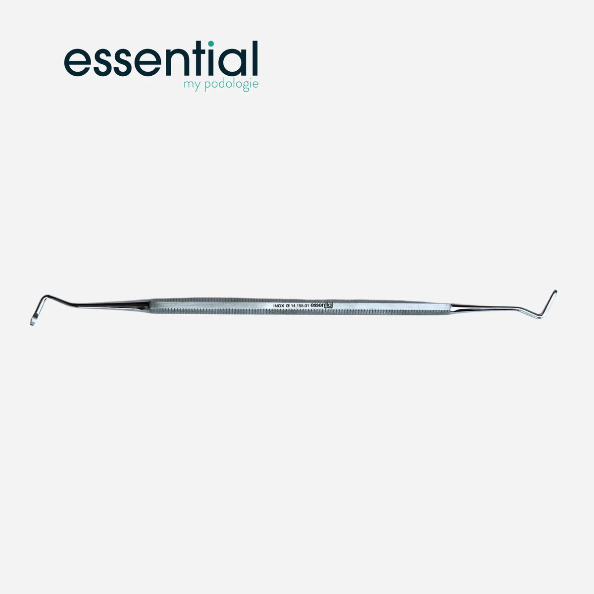 Double excavator curette - 17 cm - Stainless steel - Essential by My Podologie