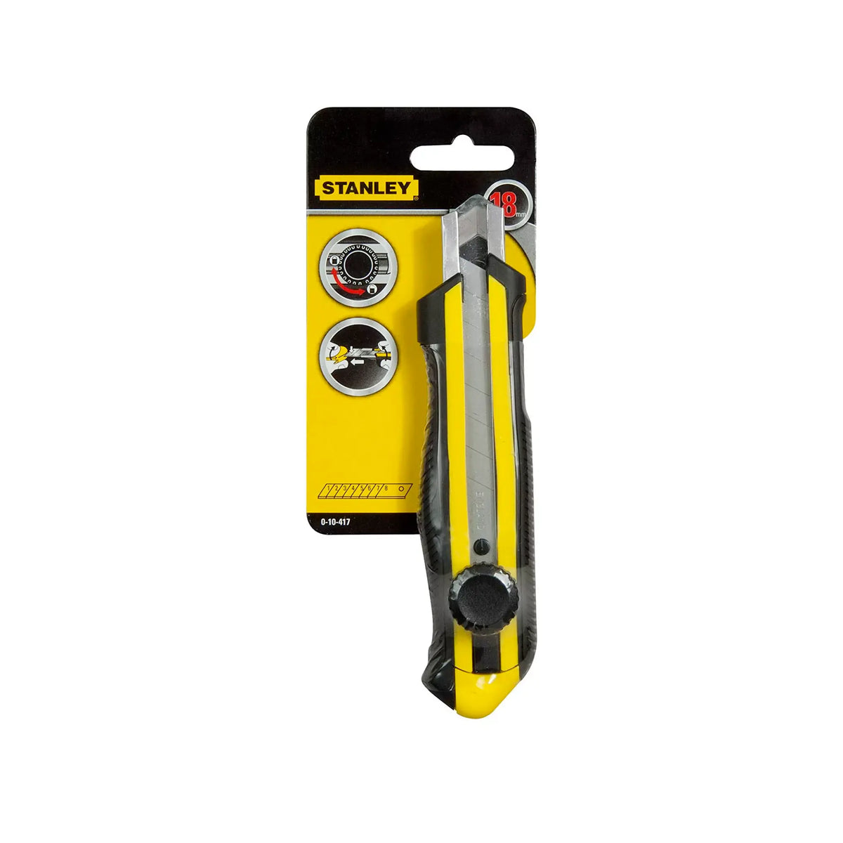 Bi-material cutter 18 mm - with wheel lock - Stanley - My Podologie