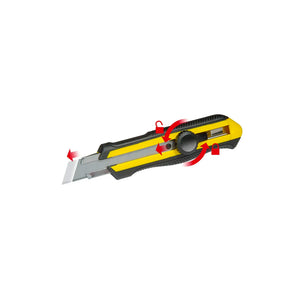 Bi-material cutter 18 mm - with wheel lock - Stanley - My Podologie