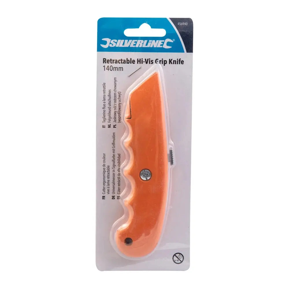 Neon ergonomic cutter with retractable blade - Silverline Silverline 