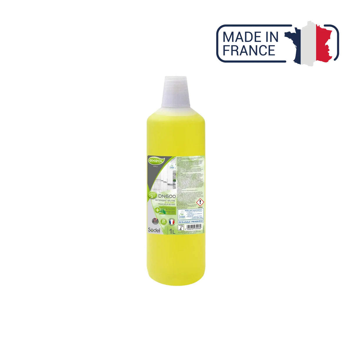 DN600 - Neutral detergent Ecolabel woody freshness scent - Sodel Exeol 