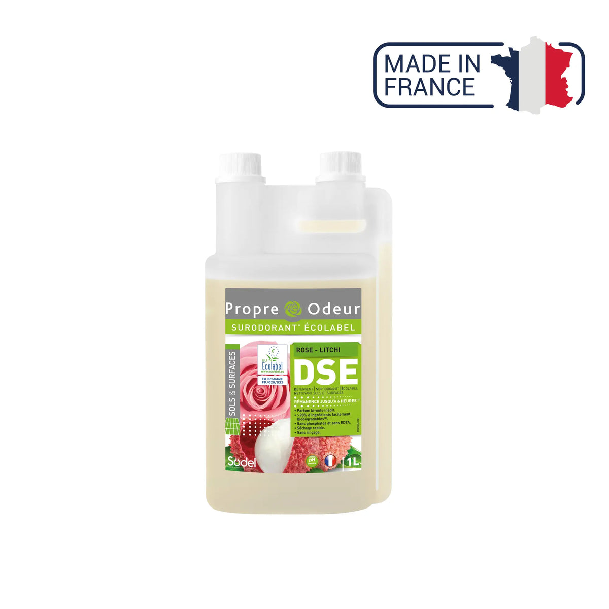 DSE - Ecolabel Superodor Detergent - 3 flavors - 1L or 5L - Sodel Exeol 