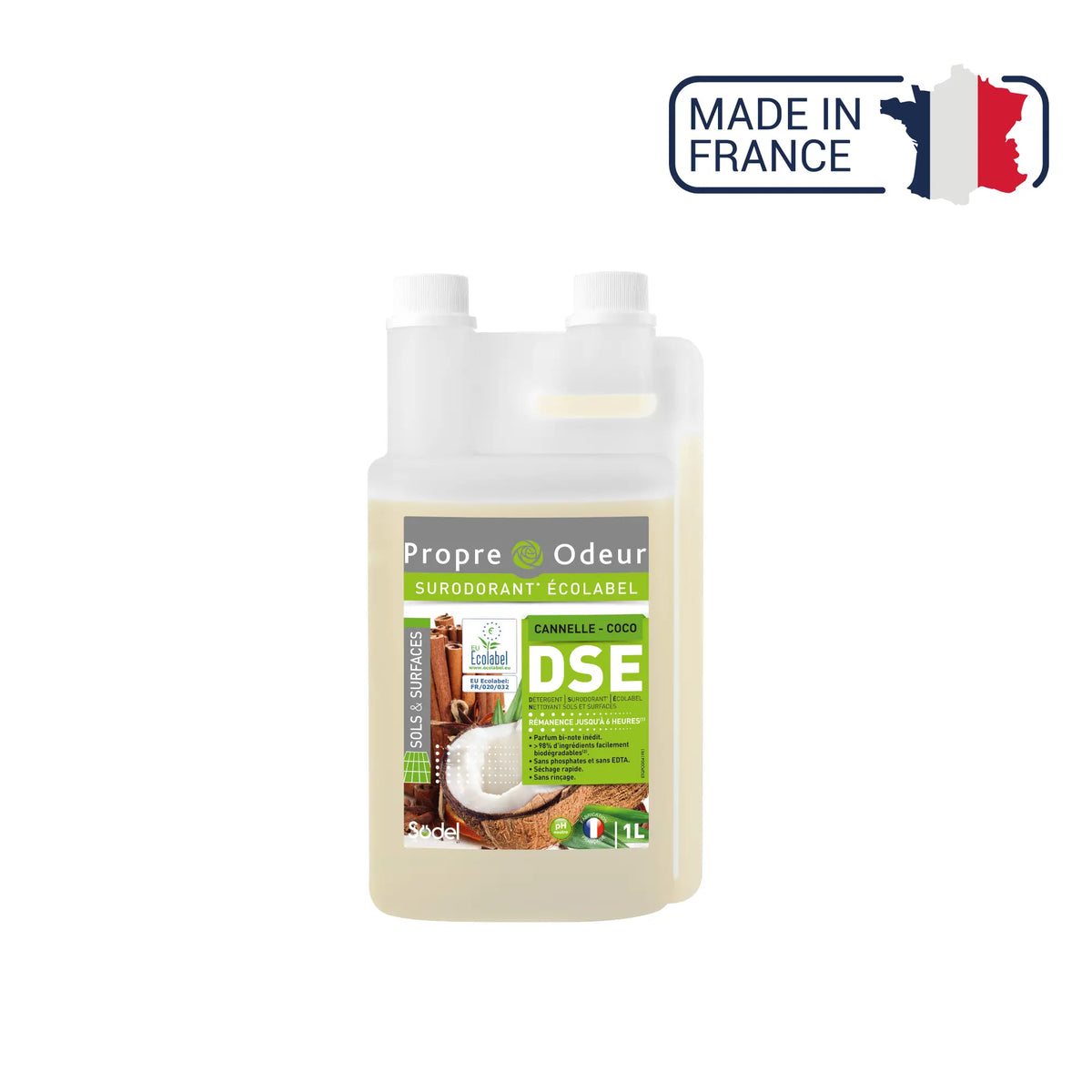 DSE - Ecolabel Superodor Detergent - 3 flavors - 1L or 5L - Sodel Exeol 