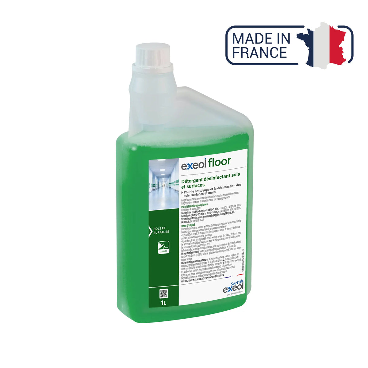 Floor and surface disinfectant detergent - Exeol Floor - Sodel