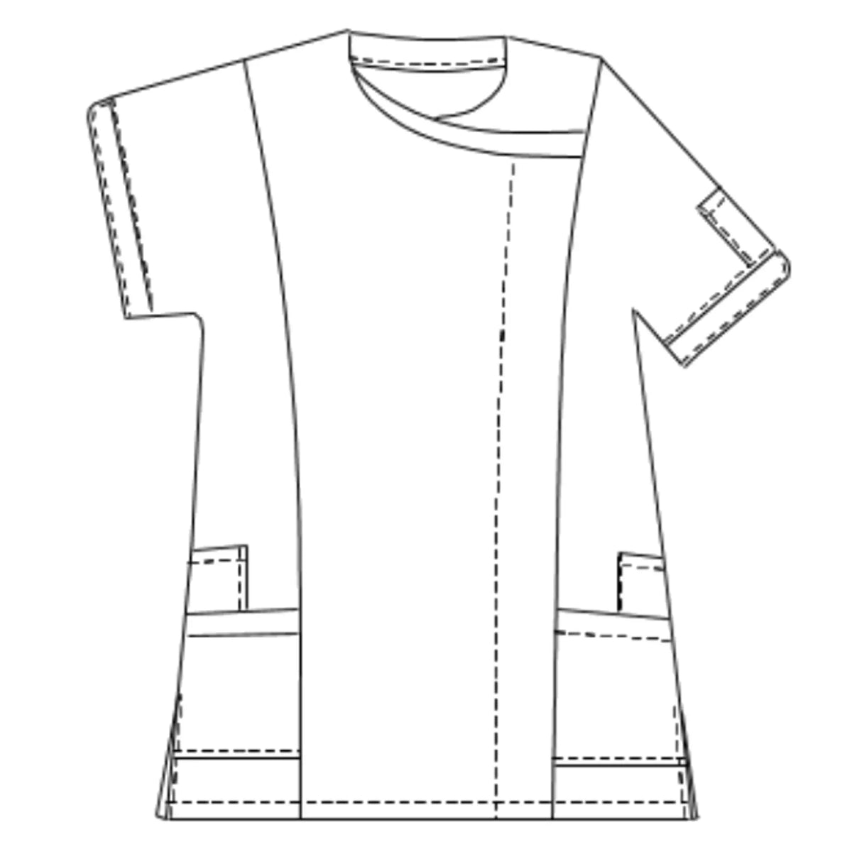 Dalhia - Túnica - Manga corta - Mujer - 75 cm My Blusa