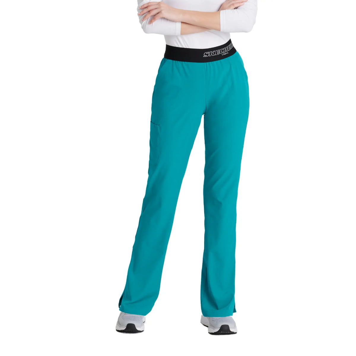 Dazy - Medical pants with elastic - Women - Skechers SKECHERS  Caribbean Blue / XL
