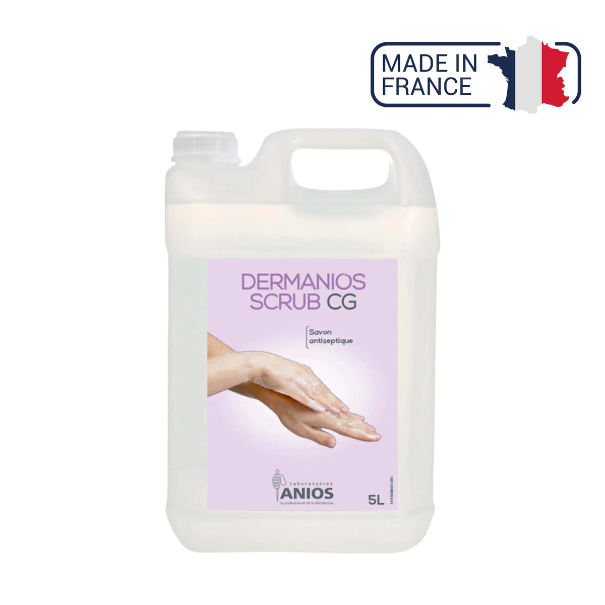 Dermanios Scrub CG antiseptic soap - Various sizes - Anios - My Podologie