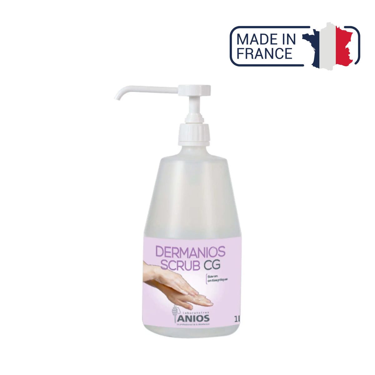 Dermanios Scrub CG antiseptic soap - Various sizes - Anios - My Podologie