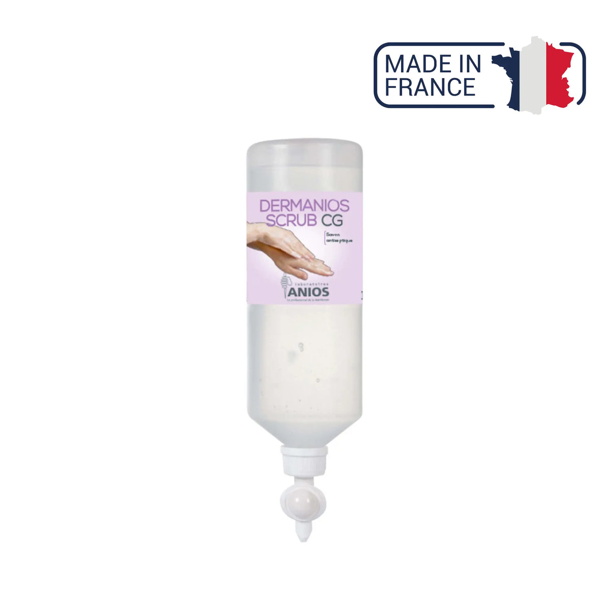 Dermanios Scrub CG antiseptic soap - Various sizes - Anios - My Podologie