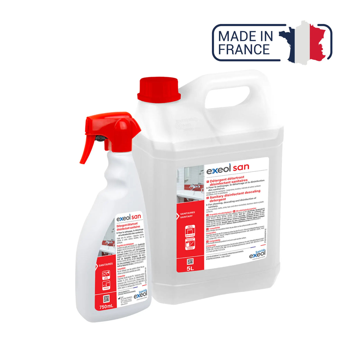 Sanitary disinfectant descaler - Exeol San - Sodel Exeol 