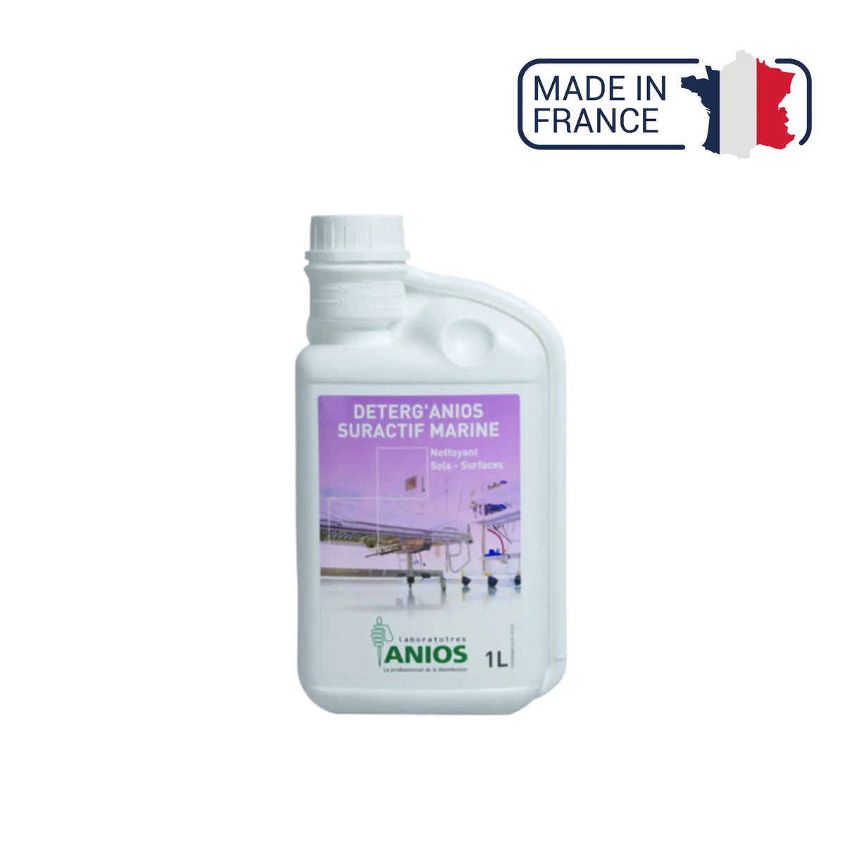 Deterg'anios suractive Marine - Floors and Surfaces - Wetting, dispersing and solubilizing effect - 1 L or 5L - Anios Anios 