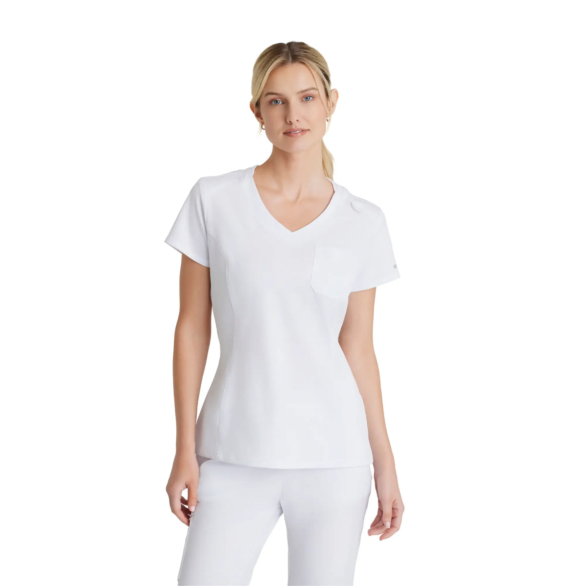 Dignity - V-Neck Tunic - Women - Skechers SKECHERS  White / XL