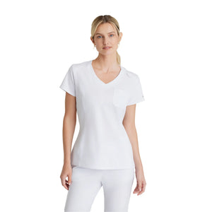 Dignity - V-Neck Tunic - Women - Skechers SKECHERS  White / XL