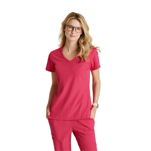 Dignity - V-Neck Tunic - Women - Skechers SKECHERS  Hot Pink / XL
