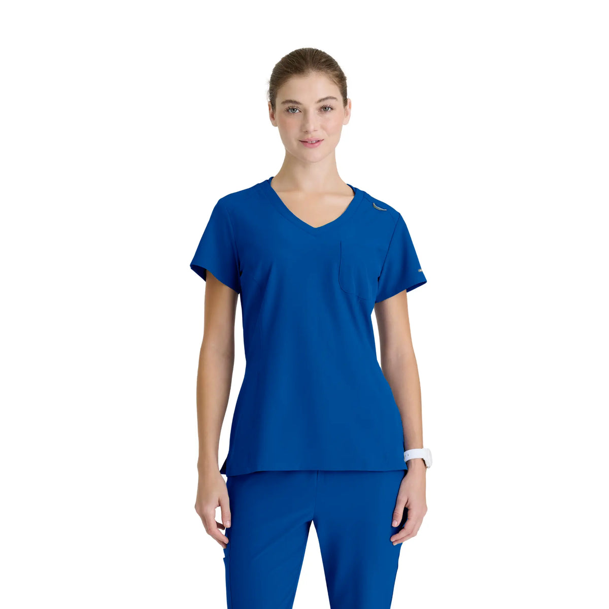 Dignity - V-Neck Tunic - Women - Skechers SKECHERS  Galaxy Blue / XL