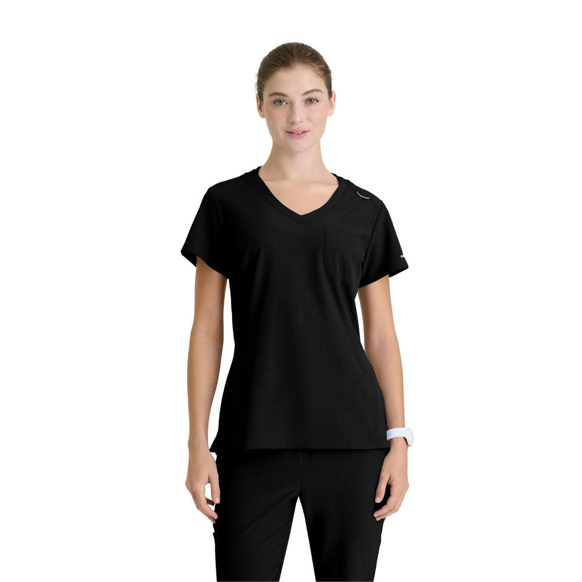 Dignity - V-Neck Tunic - Women - Skechers SKECHERS  Black / XL