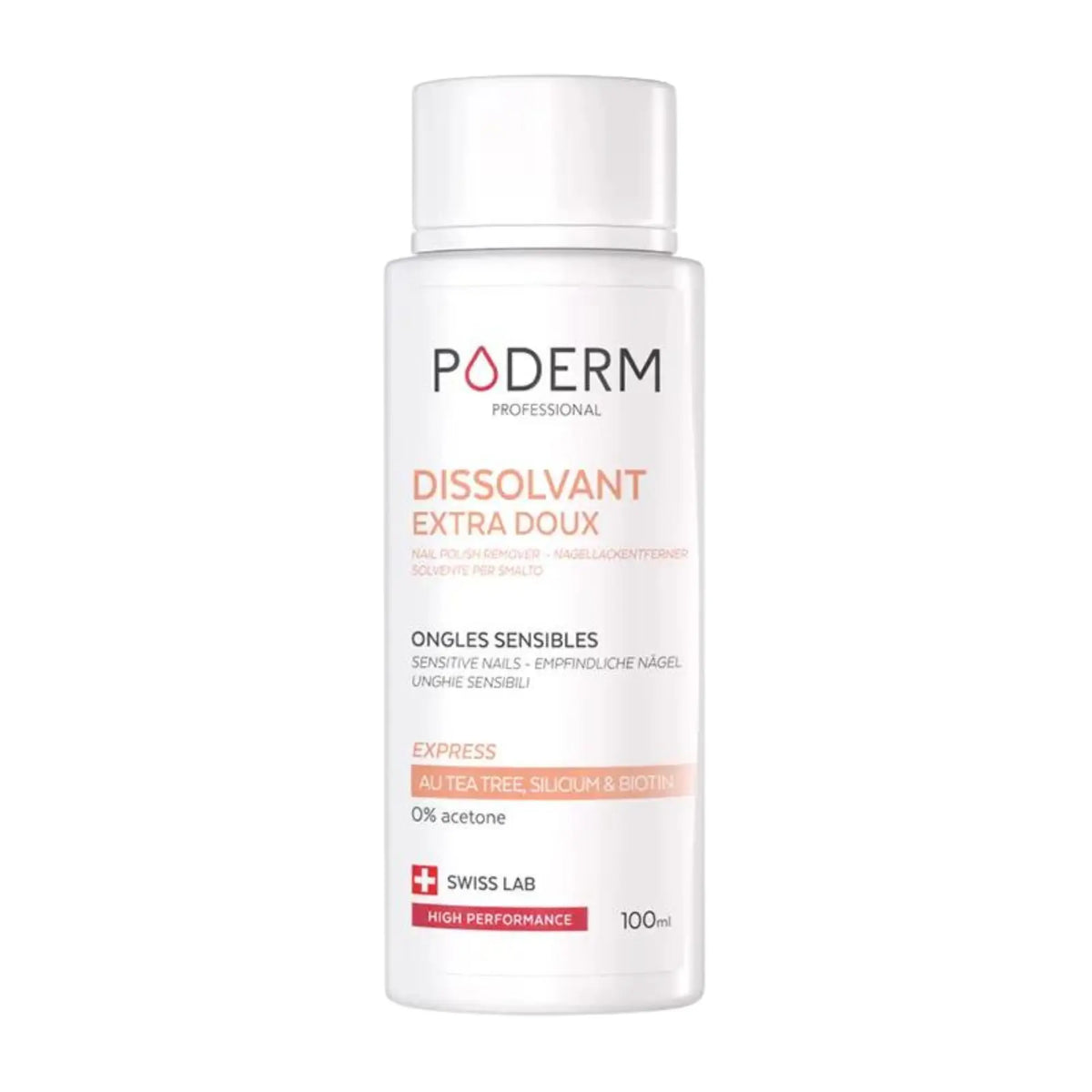 Extra Gentle Nail Polish Remover - Acetone Free - Poderm 