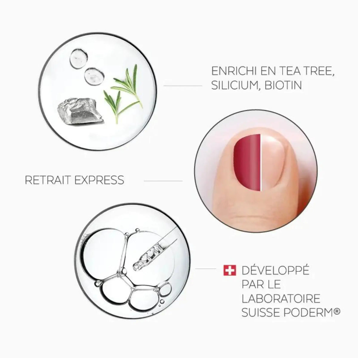 Extra Gentle Nail Polish Remover - Acetone Free - Poderm 