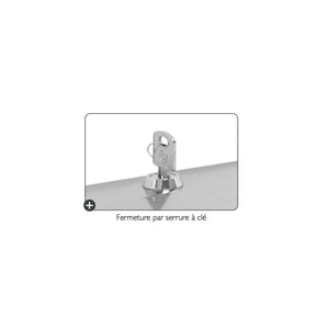 Wall dispenser - 400F Folded hand towels - Bright stainless steel