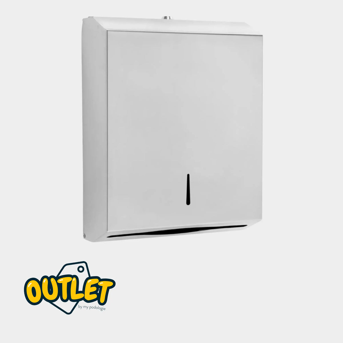 Wall dispenser - 400F Folded hand towels - Shiny stainless steel My Médical 