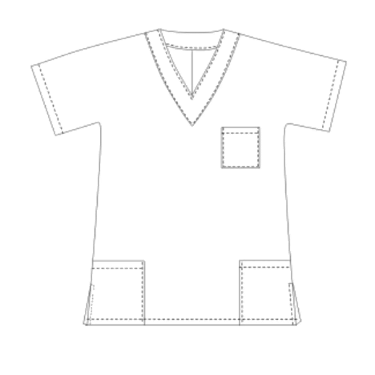Domino - Tunic - Short sleeves - Unisex - 75 cm - My Podologie