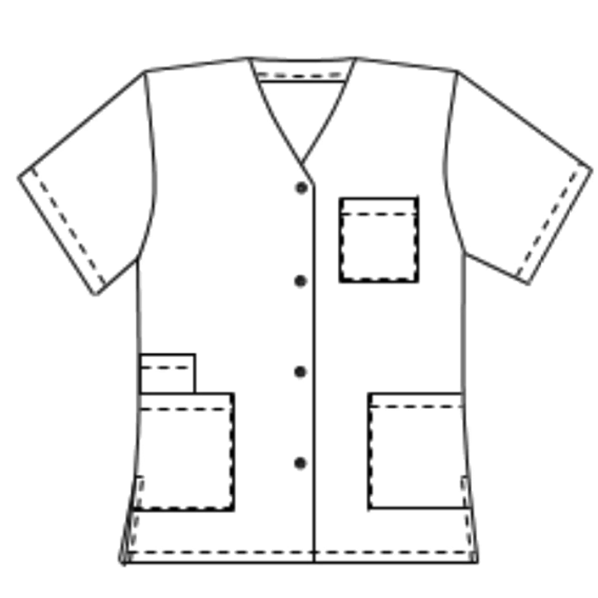 Dora - Tunic - Short sleeves - V-neck - Women - 75 cm - My Podologie
