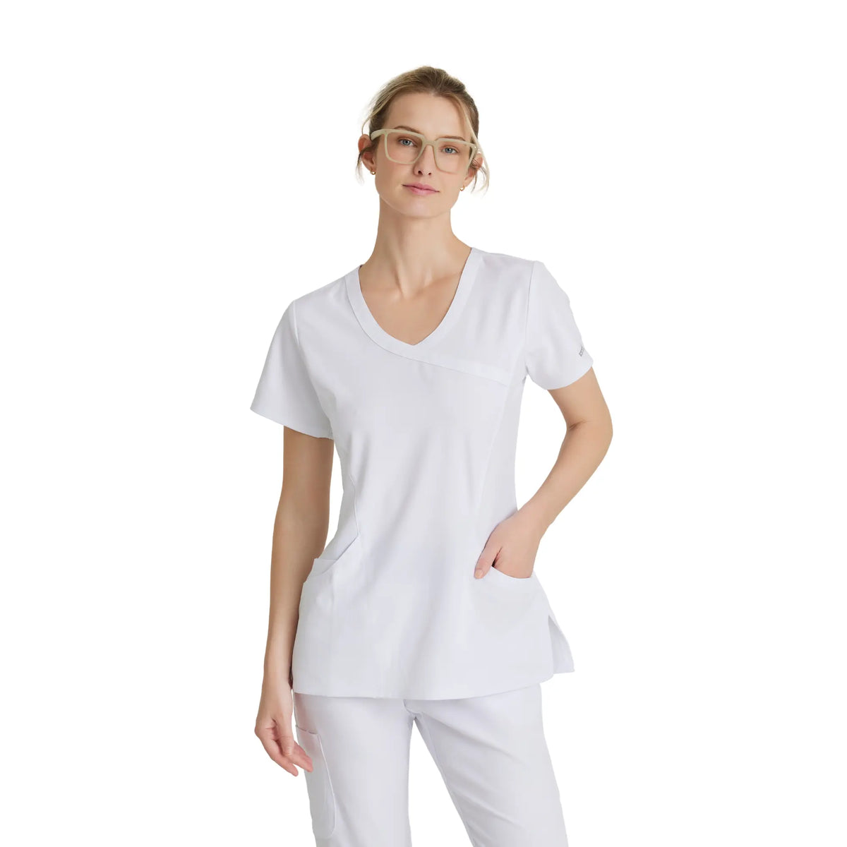 Edelweiss - Crossover collar tunic - Women - Skechers SKECHERS  White / XL